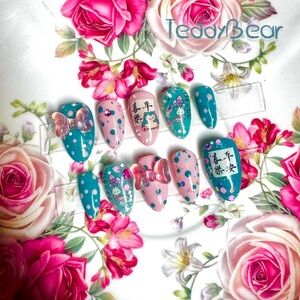 🛻 Snorlax & Morelull Buddies 🛻 ฅ՞•ﻌ•՞ฅ PressOn Nails